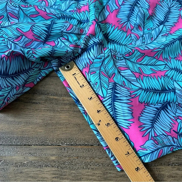 NWT Members Mark Mens Medium Resort Swim Trunks Boxer Lined Blue Pink Swimsuit - Picture 5 of 5